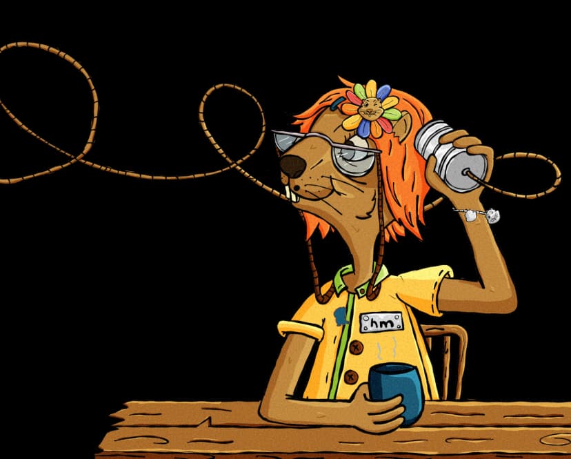 footer illustration with 1 marmots